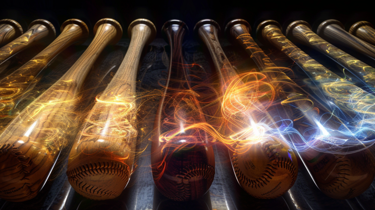 sabiralinew Create an image featuring a series of baseball bats de52731f 7d87 42aa 9a40 d2c6d9069b86